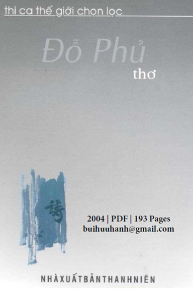 Thơ Đỗ Phủ (NXB Thanh Niên 2004) - Kiều Văn, 193 Trang
