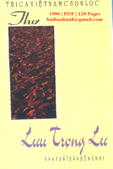 Thơ Lưu Trọng Lư (NXB Đồng Nai 1996) - Kiều Văn, 131 Trang