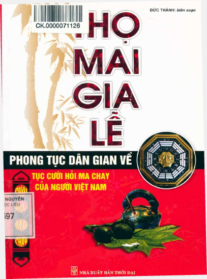 Thọ Mai Gia Lễ (NXB Thời Đại 2014) - Đức Thành, 185 Trang