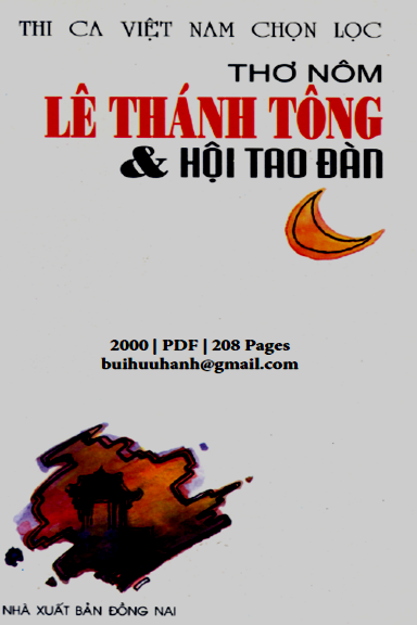 Thơ Nôm Lê Thánh Tông Và Hội Tao Đàn (NXB Đồng Nai 2000) - Kiều Văn, 208 Trang