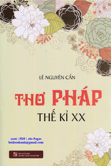 Thơ Pháp Thế Kỉ XX (NXB Đại Học Quốc Gia 2006) - Lê Nguyên Cẩn, 280 Trang