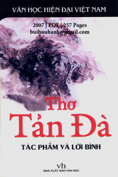 Thơ Tản Đà Tác Phẩm Và Lời Bình (NXB Văn Học 2007) - Tuấn Thành, 257 Trang