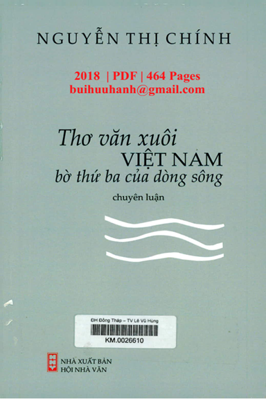 Thơ Văn Xuôi Việt Nam, Bờ Thứ Ba Của Dòng Sông (NXB Hội Nhà Văn 2018) - Nguyễn Thị Chính, 464 Trang
