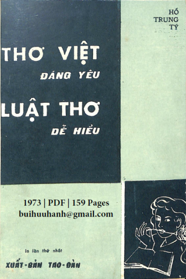 Thơ Việt Đáng Yêu Luật Thơ Dễ Hiểu (NXB Tao Đàn 1973) - Hồ Trung Tý, 159 Trang
