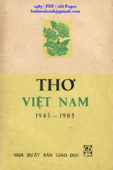 Thơ Việt Nam 1945-1985 (NXB Giáo Dục 1985) - Nguyễn Đức Nam, 266 Trang