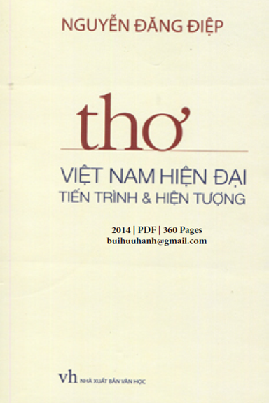 Thơ Việt Nam Hiện Đại Tiến Trình & Hiện Tượng (NXB Văn Học 2014) - Nguyễn Đăng Điệp, 360 Trang