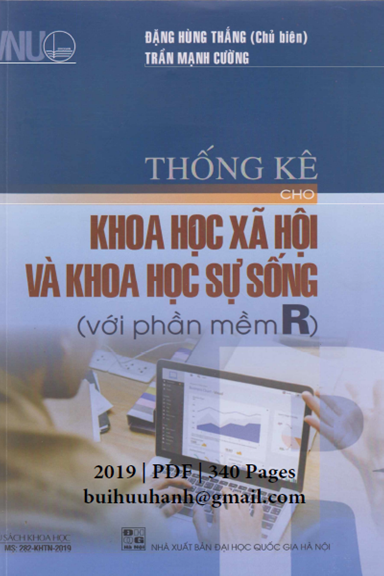Thống Kê Cho Khoa Học Xã Hội Và Khoa Học Sự Sống (NXB Đại Học Quốc Gia 2019) - Đặng Hùng Thắng