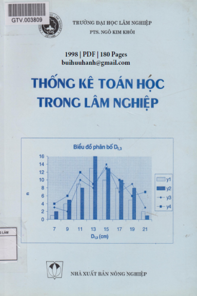 Thống Kê Toán Học Trong Lâm Nghiệp (NXB Nông Nghiệp 1998) - Ngô Kim Khôi, 180 Trang