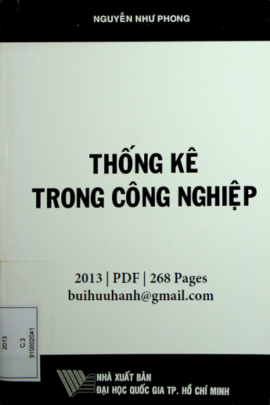 Thống Kê Trong Công Nghiệp (NXB Đại Học Quốc Gia 2013) - Nguyễn Như Phong, 268 Trang