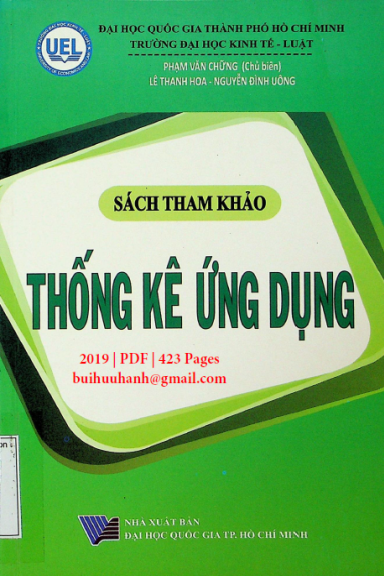 Thống Kê Ứng Dụng (NXB Đại Học Quốc Gia 2019) - Phạm Văn Chững, 423 Trang