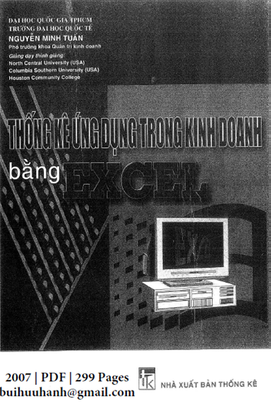 Thống Kê Ứng Dụng Trong Kinh Doanh Bằng Excel (NXB Thống Kê 2007) - Nguyễn Minh Tuấn, 299 Trang
