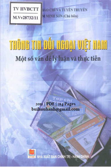 Thông Tin Đối Ngoại Việt Nam (NXB Chính Trị Hành Chính 2011) - Phạm Minh Sơn, 214 Trang