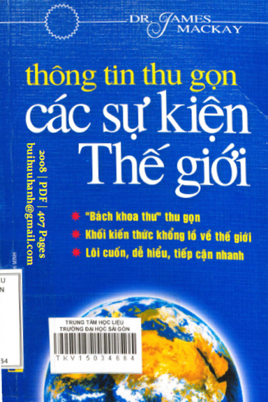 Thông Tin Thu Gọn Các Sự Kiện Thế Giới (NXB Tổng Hợp 2008) - James Mackay, 407 Trang