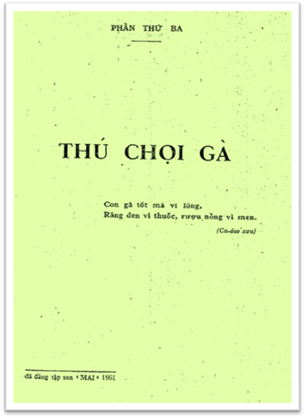 Thú Chọi Gà (NXB Xuân Thu 1971) - Vương Hồng Sển, 125 Trang