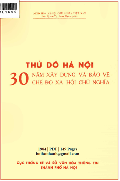 Thủ Đô Hà Nội 30 Năm Xây Dựng Và Bảo Vệ Chế Độ XHCN (NXB Hà Nội 1984) - Nhiều Tác Giả, 149 Trang