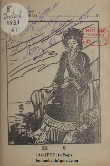 Thù Kia Ai Báo Số 6 (NXB Thực Nghiệp 1935) - Văn San, 16 Trang