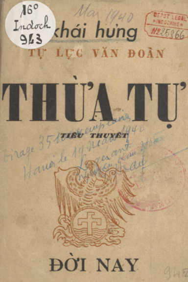 Thừa Tự (NXB Đời Nay 1940) - Khái Hưng, 220 Trang