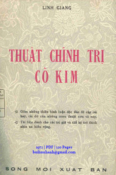 Thuật Chính Trị Cổ Kim (NXB Sống Mới 1972) - Linh Giang, 120 Trang