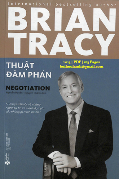 Thuật Đàm Phán (NXB Thế Giới 2023) - Brian Tracy, 183 Trang