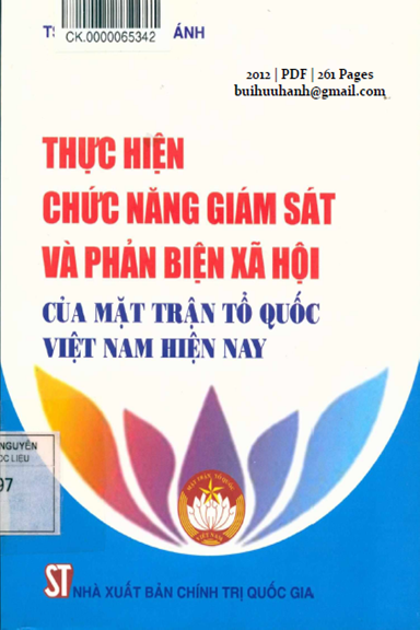 Thực Hiện Chức Năng Giám Sát Và Phản Biện Xã Hội Của Mặt Trận Tổ Quốc Việt Nam Hiện Nay