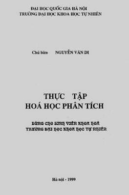 Thực Tập Hóa Học Phân Tích (NXB Đại Học Quốc Gia 1999) - Nguyễn Văn Di, 121 Trang