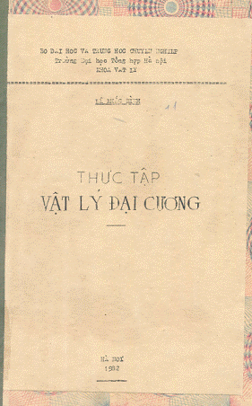 Thực Tập Vật Lý Đại Cương (NXB Hà Nội 1982) - Lê Khắc Bình, 162 Trang