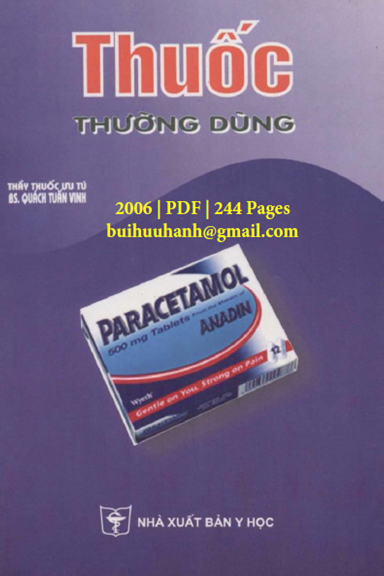 Thuốc Thường Dùng (NXB Y Học 2006) - Quách Tuấn Vinh, 244 Trang