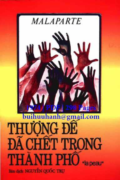 Thượng Đế Đã Chết Trong Thành Phố (NXB Vàng Son 1974) - Curzio Malaparte, 298 Trang