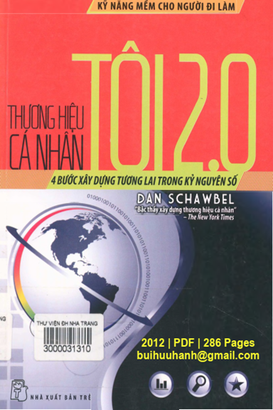 Thương Hiệu Cá Nhân Tôi 2.0 (NXB Trẻ 2012) - Dan Schawbel, 286 Trang