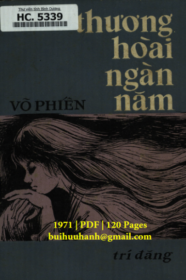 Thương Hoài Ngàn Năm (NXB Trí Đăng 1971) - Võ Phiến, 120 Trang