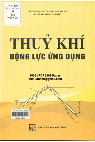 Thủy Khí Động Lực Ứng Dụng (NXB Xây Dựng 2006) - Vũ Duy Quang, 199 Trang