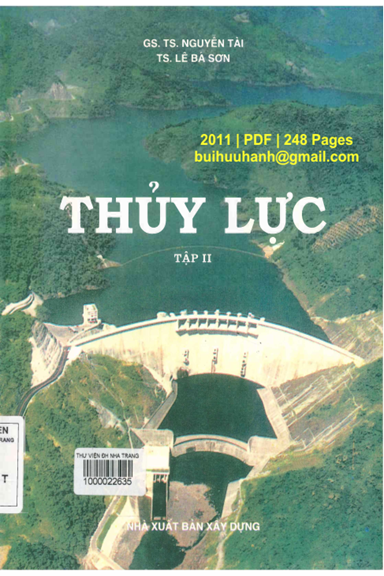 Thủy Lực Tập 2 (NXB Xây Dựng 2011) - Nguyễn Tài, 248 Trang