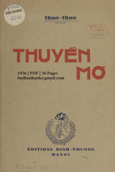 Thuyền Mơ (NXB Minh Phương 1936) - Thao Thao, 36 Trang