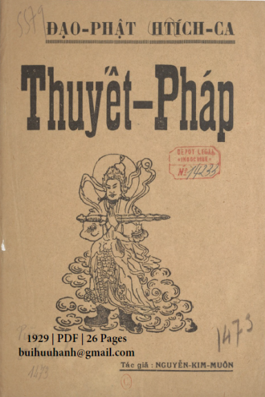 Thuyết Pháp (NXB Đức Lưu Phương 1929) - Nguyễn Kim Muôn, 26 Trang