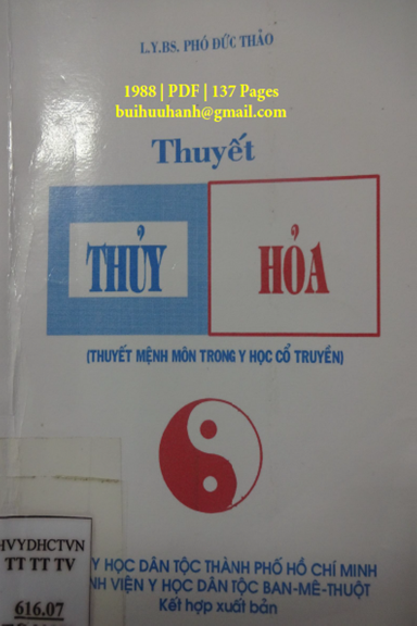 Thuyết Thủy Hỏa (NXB Y Học Dân Tộc 1988) - Phó Đức Thảo, 137 Trang