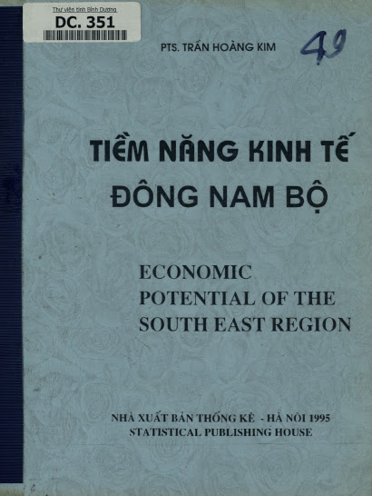 Tiềm Năng Kinh Tế Đông Nam Bộ (NXB Thống Kê 1995) - Trần Hoàng Kim, 160 Trang
