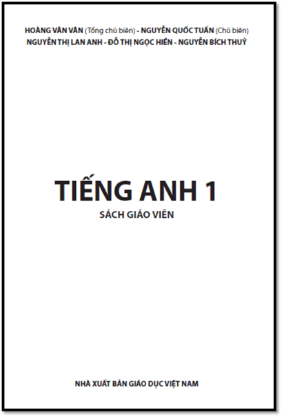 Tiếng Anh 1-Sách Giáo Viên (NXB Giáo Dục 2017) - Hoàng Văn Vân, 148 Trang