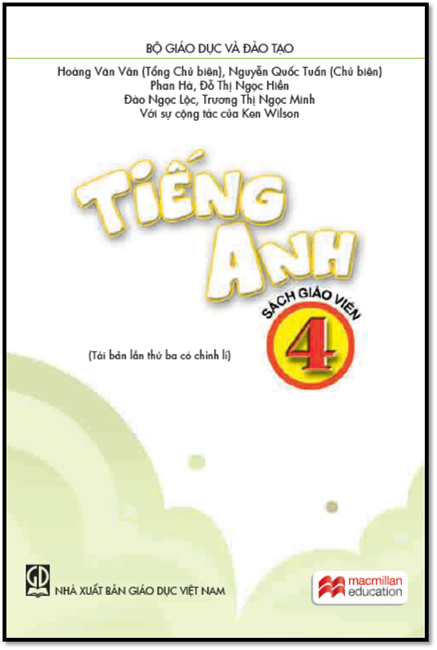 Tiếng Anh 4-Sách Giáo Viên (NXB Giáo Dục 2015) - Hoàng Văn Vân, 304 Trang