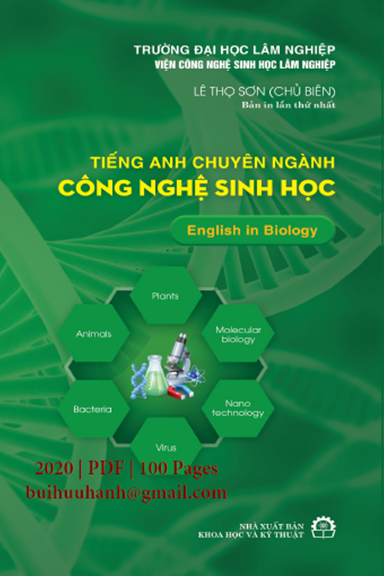 Tiếng Anh Chuyên Ngành Công Nghệ Sinh Học (NXB Khoa Học Kỹ Thuật 2020) - Lê Thọ Sơn, 100 Trang