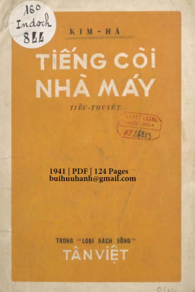 Tiếng Còi Nhà Máy (NXB Tân Việt 1941) - Kim Hà, 124 Trang