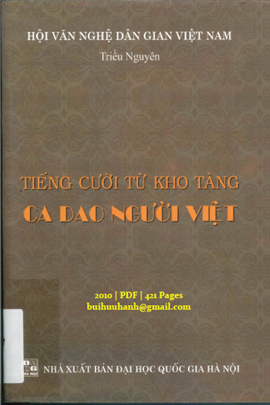 Tiếng Cười Từ Kho Tàng Ca Dao Người Việt (NXB Đại Học Quốc Gia 2010) - Triều Nguyên, 421 Trang