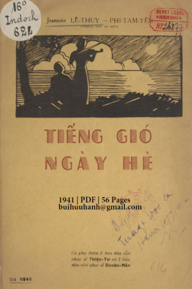 Tiếng Gió Ngày Hè (NXB Á Châu 1941) - Lệ Thủy, 56 Trang
