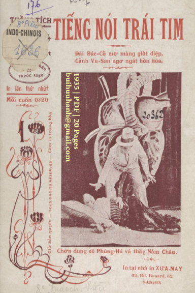 Tiếng Nói Trái Tim Cuốn 1 (NXB Xưa Nay 1935) - Nguyễn Thành Châu, 20 Trang