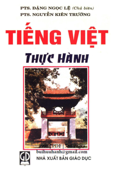 Tiếng Việt Thực Hành (NXB Giáo Dục 1998) - Đặng Ngọc Lệ, 380 Trang