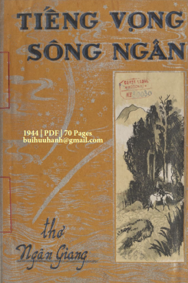 Tiếng Vọng Sông Ngân (NXB Lê Cường 1944) - Ngân Giang, 70 Trang