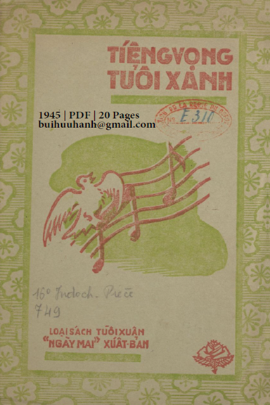 Tiếng Vọng Tuổi Xanh Tập 1 (NXB Ngày Mai 1945) - Nhiều Tác Giả, 20 Trang