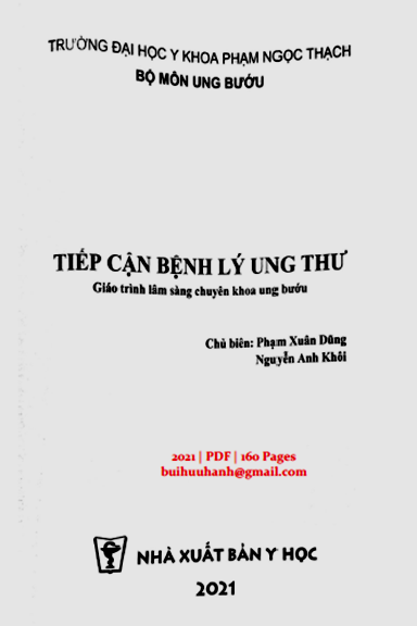 Tiếp Cận Bệnh Lý Ung Thư (NXB Y Học 2021) - Phạm Xuân Dũng, 160 Trang