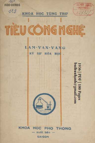 Tiểu Công Nghệ (NXB Việt Nam 1936) - Lâm Văn Vang, 180 Trang