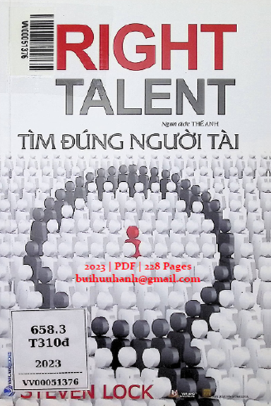 Tìm Đúng Người Tài (NXB Thanh Hóa 2023) - Steven Lock, 228 Trang