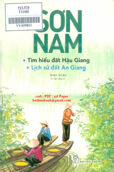 Tìm Hiểu Đất Hậu Giang Và Lịch Sử Đất An Giang (NXB Trẻ 2018) - Sơn Nam, 358 Trang